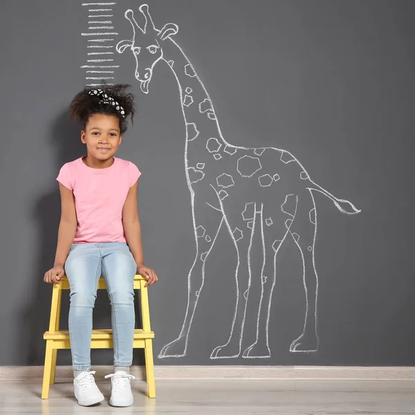 Fun Cartoon Baby Giraffe Animals in Wild for Kids Drawing. Funny Friends  Giraffes Cartoon in Nature' Art Print - Popmarleo | Art.com