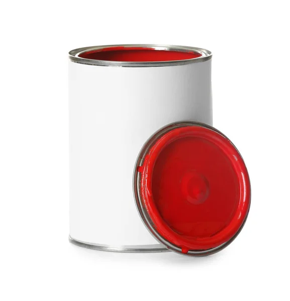 Open Paint Can Cap Isolated White — ストック写真