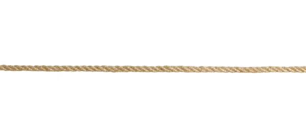 Altes Seil Auf Weißem Hintergrund Einfaches Design — Stockfoto