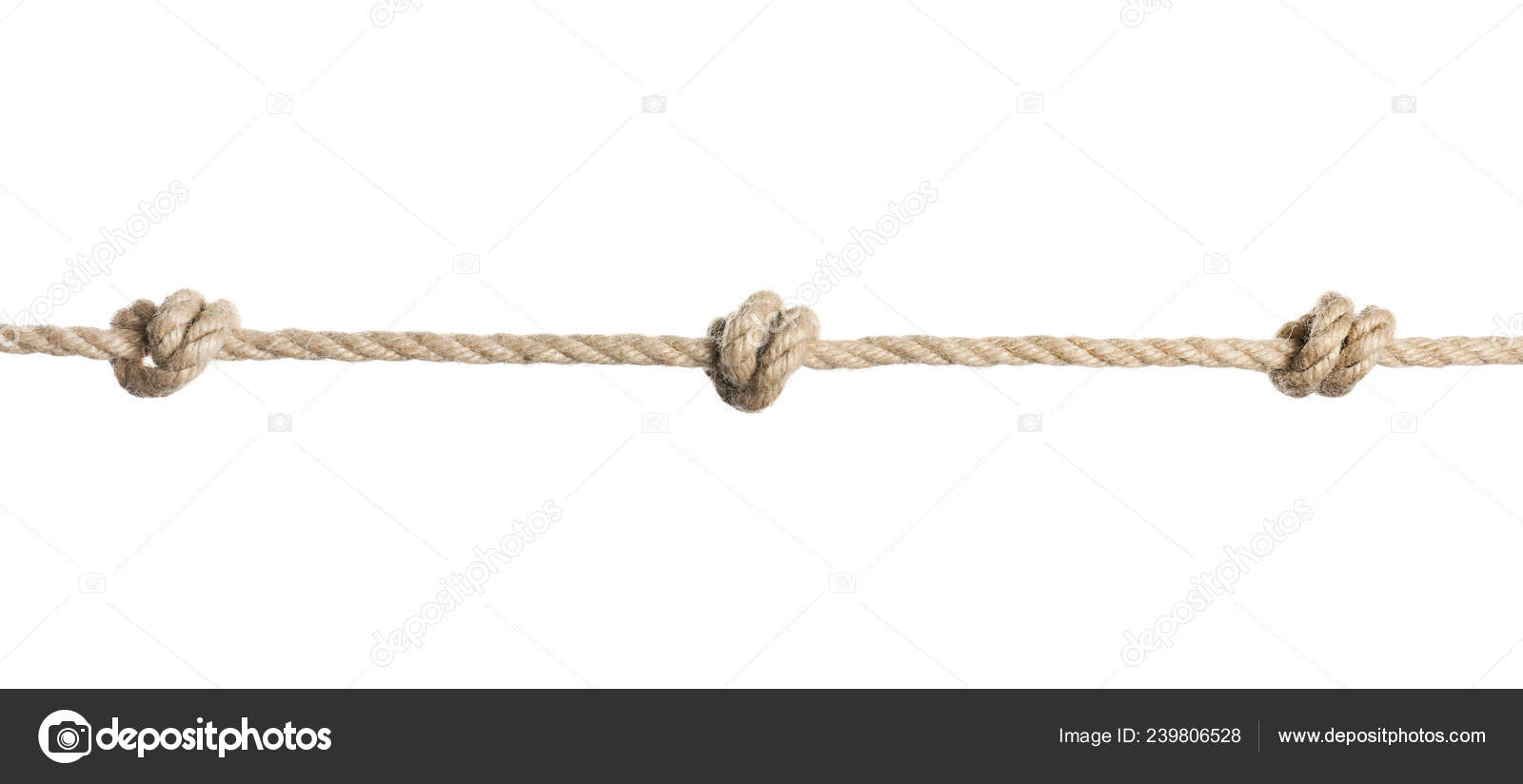Rope Knots White Background Simple Design — Stock Photo