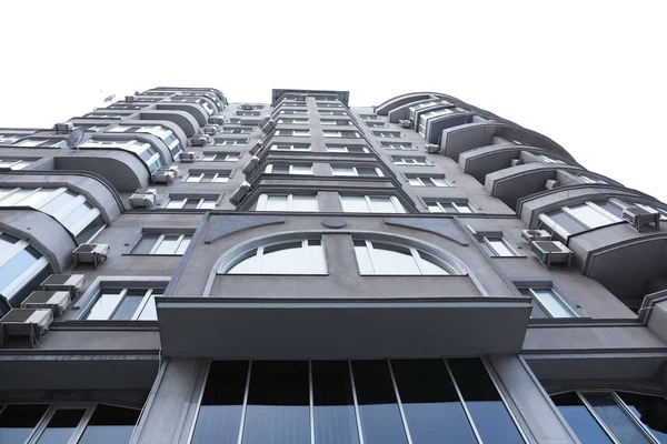 Moderno Edificio Oficinas Con Ventanas Polarizadas Contra Cielo — Foto de Stock