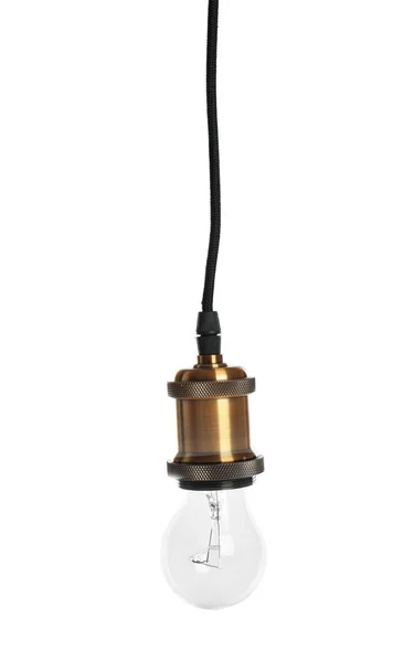New Incandescent Light Bulb Lamp White Background — Stock Photo, Image