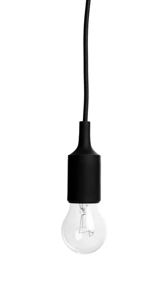 Lâmpada Incandescente Nova Para Lâmpada Sobre Fundo Branco — Fotografia de Stock