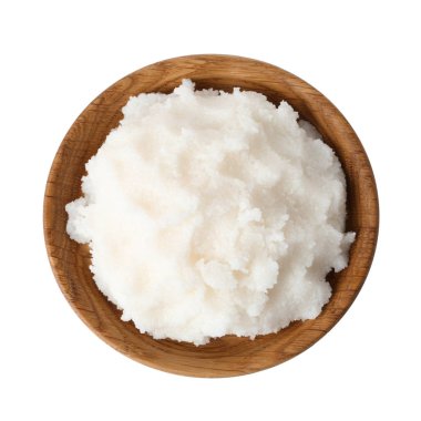 Shea yağı beyaz, en iyi görünüm izole kase