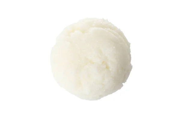Fresh Shea Butter Isolated White Top View — Stock Photo, Image