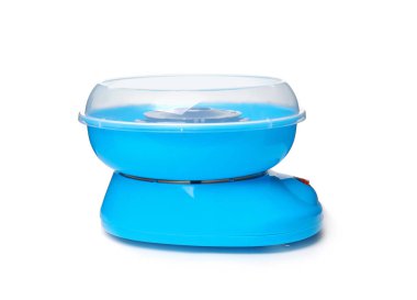 Taşınabilir şeker pamuk Makinası beyaz arka plan üzerinde