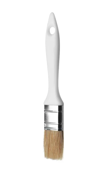 白色背景上的新画笔 装饰工具 — 图库照片