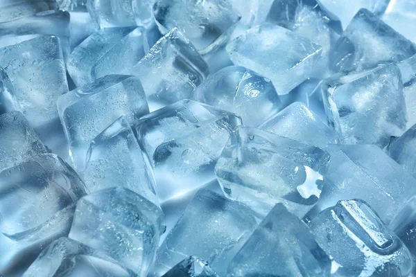 Pile Ice Cubes Color Background — Stock Photo, Image