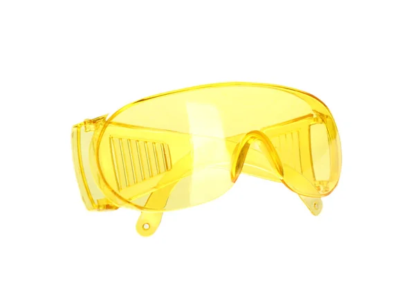 Protective Goggles White Background Safety Equipment — Stock Photo, Image