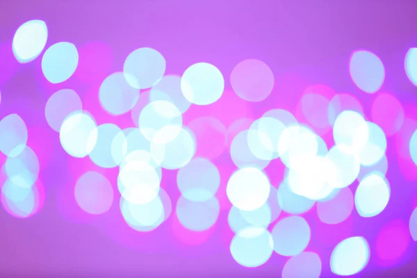 Schöne Leuchtende Lichter Als Hintergrund Bokeh Effekt — Stockfoto