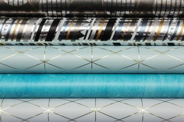 Festival, Rulo Kağıt arka plan, olarak ambalaj görünümü top. Hediyelik kutu ambalaj fikirler