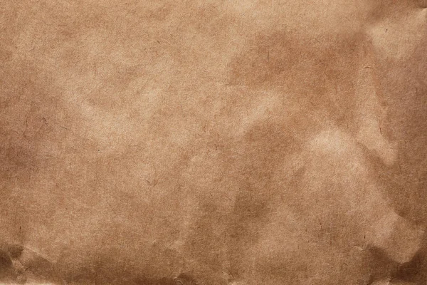 Kahverengi Kağıt Torba Doku Olarak Arka Plan Üstten Görünüm — Stok fotoğraf