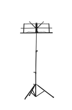 Boş müzik not beyaz arka plan üzerinde durmak