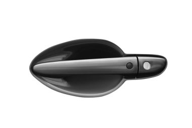 Yeni modern araba kapı kolu beyaz arka plan üzerinde