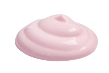 Beyaz arka plan üzerinde Kaymaklı Yoğurt örneği