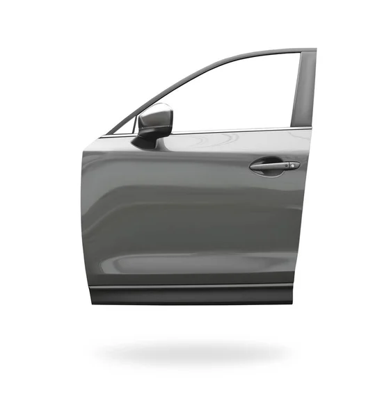 Neue Moderne Autotür Auf Weißem Hintergrund — Stockfoto