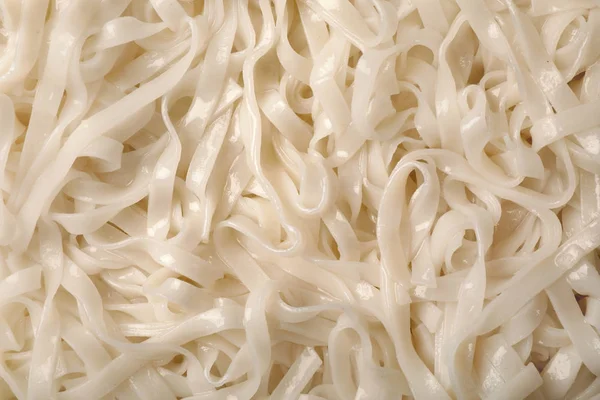 Lahodné Rýžové Nudle Jako Pozadí Pohled Shora — Stock fotografie