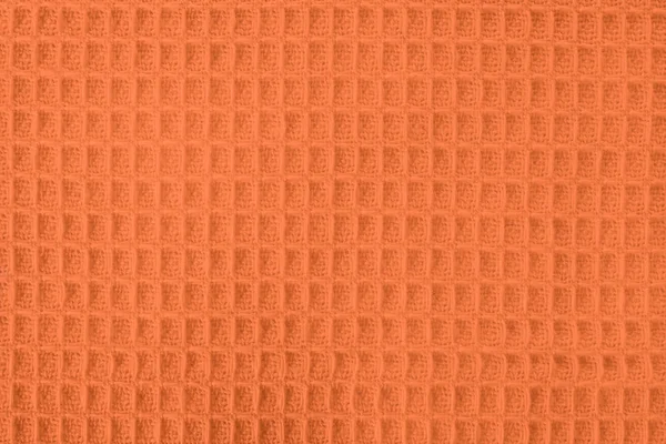 Textura Servilleta Mesa Textil Naranja Vista Primer Plano — Foto de Stock