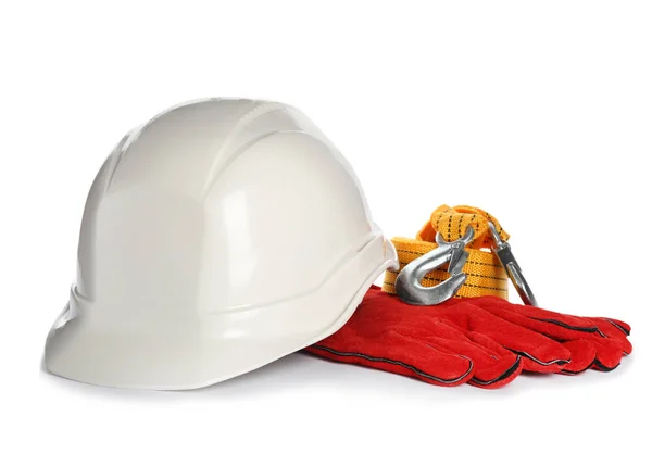 Set Safety Equipment White Background — Stock Photo, Image