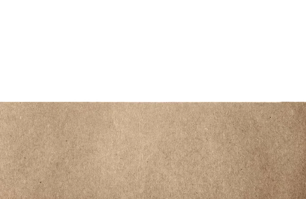 Sacchetto Carta Marrone Sfondo Bianco Primo Piano — Foto Stock