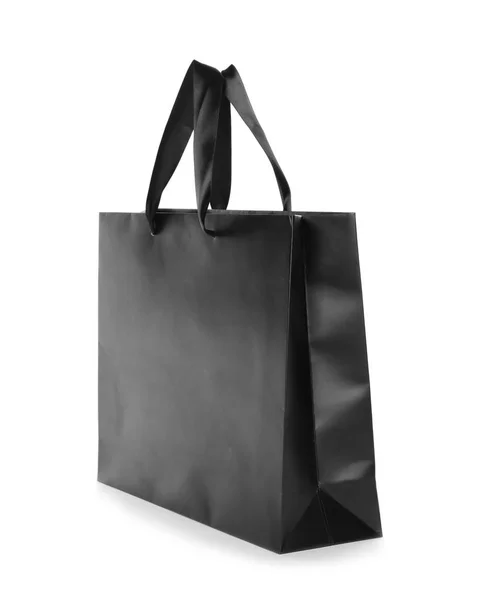Τσάντα Για Ψώνια Χαρτί Απομονωμένα Λευκό Κοροϊδεύετε Επάνω Για Σχεδιασμό — Φωτογραφία Αρχείου