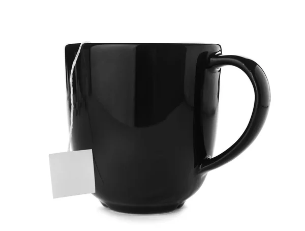Csésze Finom Tea Fehér Háttér — Stock Fotó