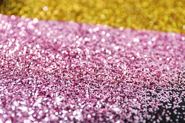 Ouro Rosa Glitter Como Fundo Close — Fotografia de Stock