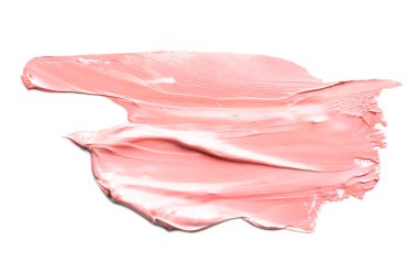 Beyaz arka plan üzerinde fırça ile çizilmiş boya kontur