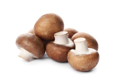 Taze champignon mantar beyaz izole. Sağlıklı gıda