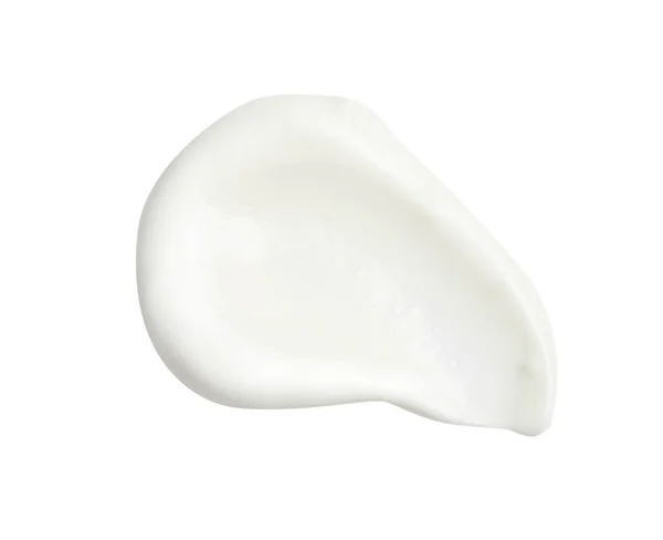 Beyaz Arka Plan Üzerinde Kaymaklı Yoğurt Örneği — Stok fotoğraf