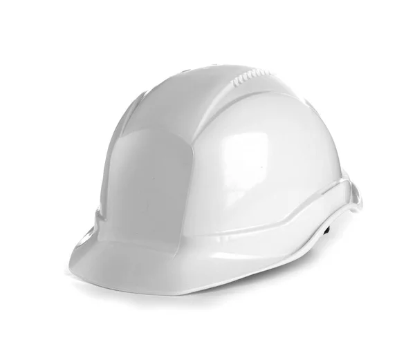 Harter Hut Auf Weißem Hintergrund Bauwerkzeuge — Stockfoto