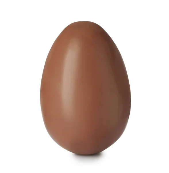 Leckeres Schokolade Osterei Auf Weißem Hintergrund — Stockfoto