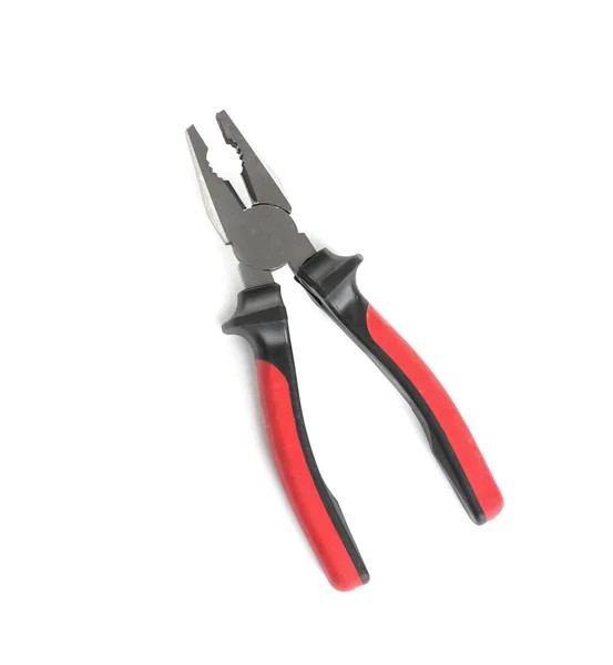 New Pliers White Background Top View Construction Tools — Stock Photo, Image