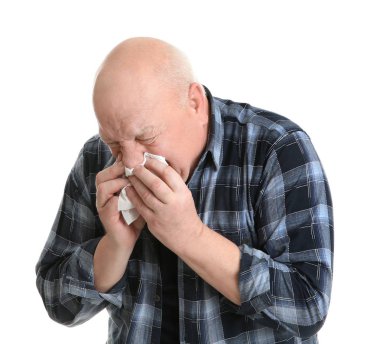 Komuta sizde soğuk beyaz arka plan üzerinde acı