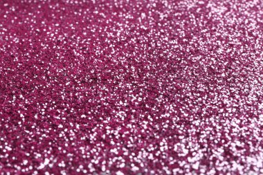 Parlak pembe glitter arka plan görünümünü portre