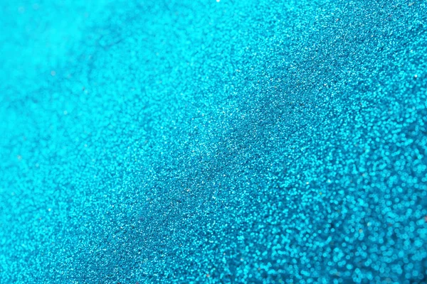 輝く青いキラキラ背景のクローズ アップ ビュー — ストック写真