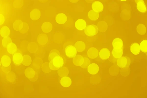 Blurred View Shiny Gold Lights Bokeh Effect — Stock Photo, Image