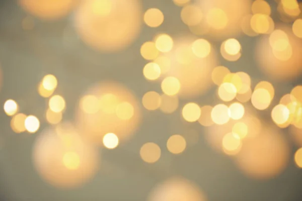 Vista Turva Luzes Douradas Brilhantes Efeito Bokeh — Fotografia de Stock