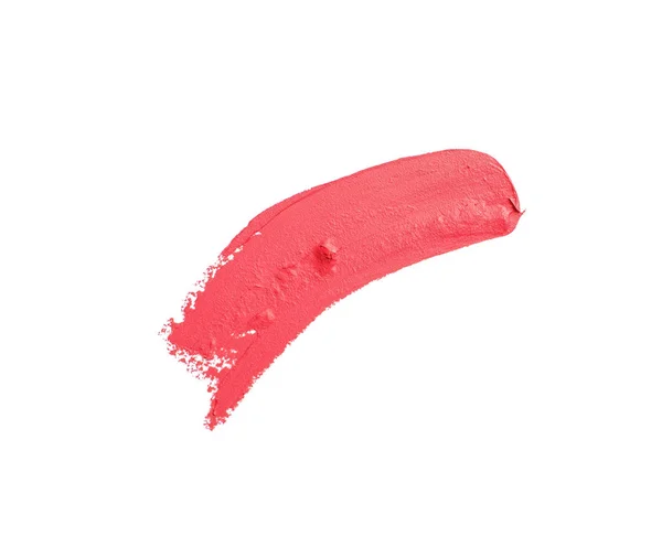 Stroke Lipstick White Background Top View — Stock Photo, Image