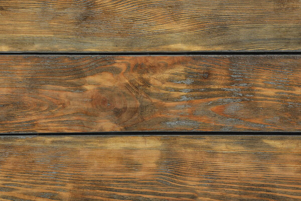 Texture of wooden surface as background, top view