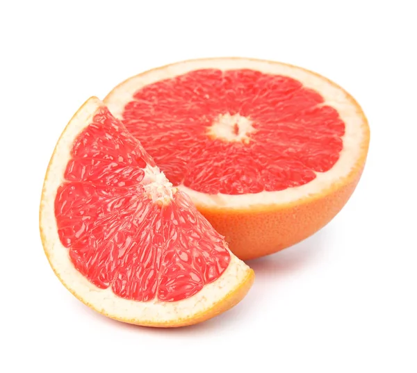 Reife Grapefruit Auf Weißem Hintergrund Frisches Obst — Stockfoto