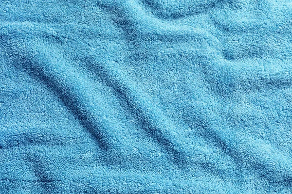 Zmięty Miękki Ręcznik Frotte Jako Tło Przestrzeń Dla Projektu — Zdjęcie stockowe