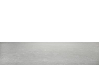 Boş taş yüzeyi beyaz bir arka plana dayanır. Mockup tasarım için