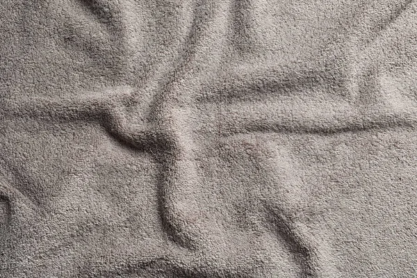 Τσαλακωμένο μαλακό πετσετέ πετσέτα ως φόντο. Χώρος για σχεδίαση — Φωτογραφία Αρχείου
