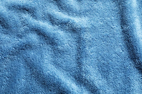 Crumpled soft terry towel as background. Space for design — Stock Photo, Image