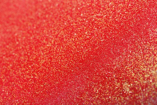 Vista de perto de fundo brilho vermelho cintilante — Fotografia de Stock
