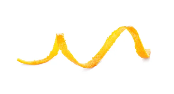 Beyaz arka plan üzerinde taze portakal kabuğu. Sağlıklı meyve — Stok fotoğraf