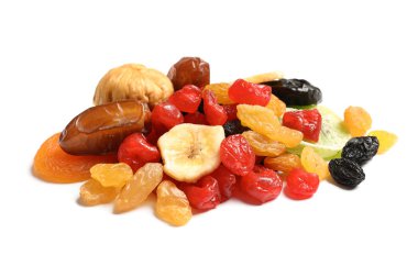 Beyaz arka plan üzerinde farklı Kuruyemiş. Sağlıklı yaşam tarzı