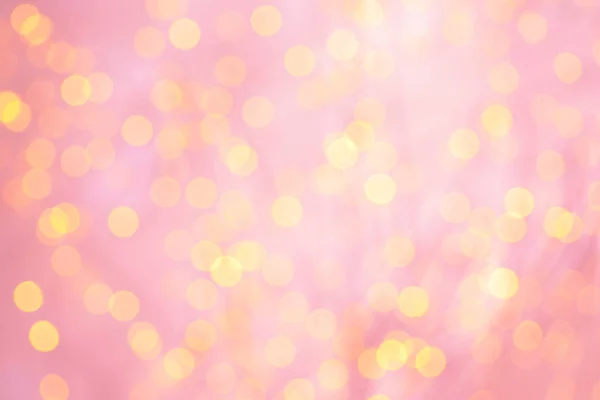 Schöne goldene Lichter als Hintergrund, Bokeh-Effekt — Stockfoto