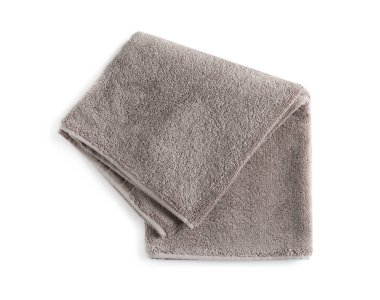 Beyaz, en iyi görünüm izole yumuşak katlanmış havlu